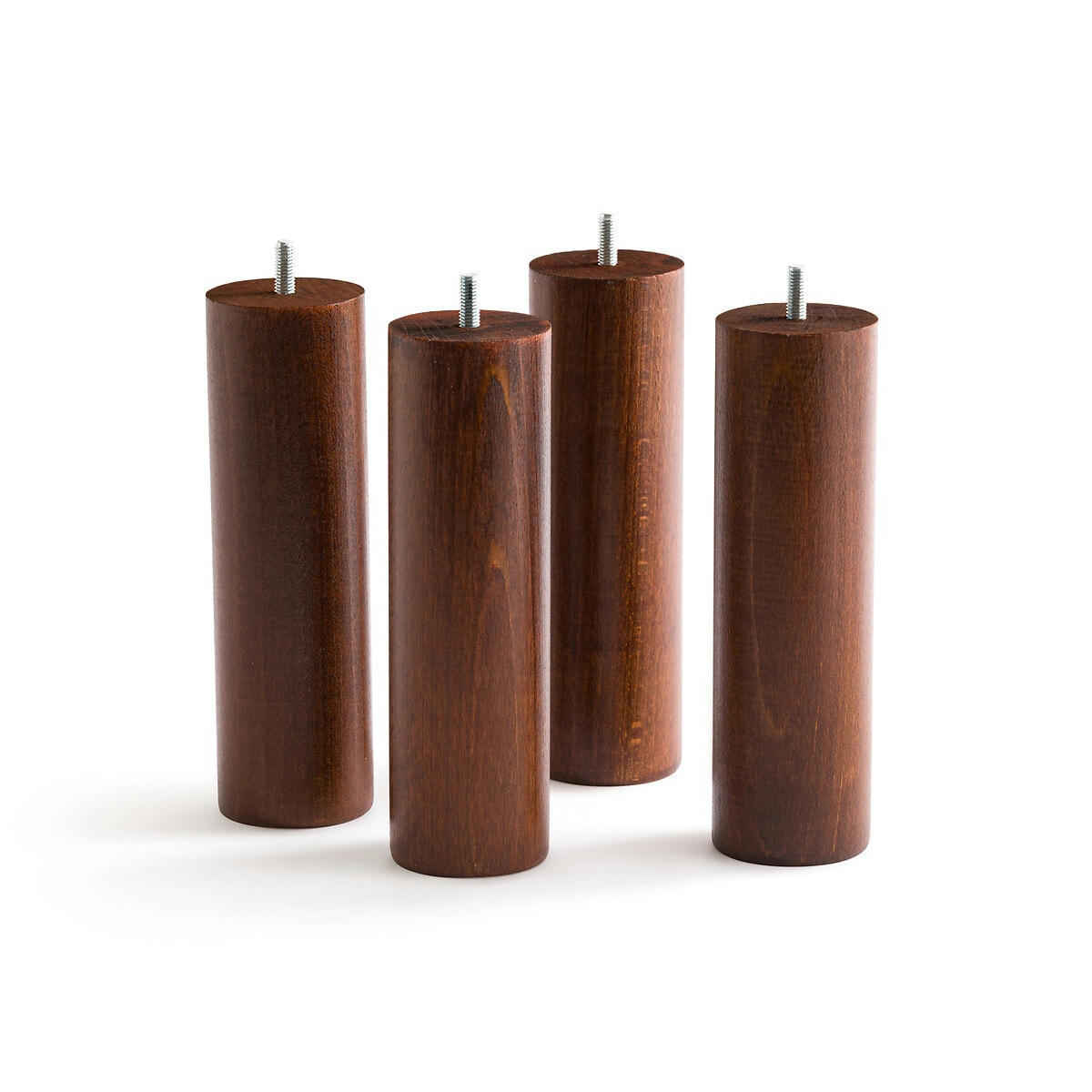 Lot de 4 pieds de sommier ronds, Hurtado