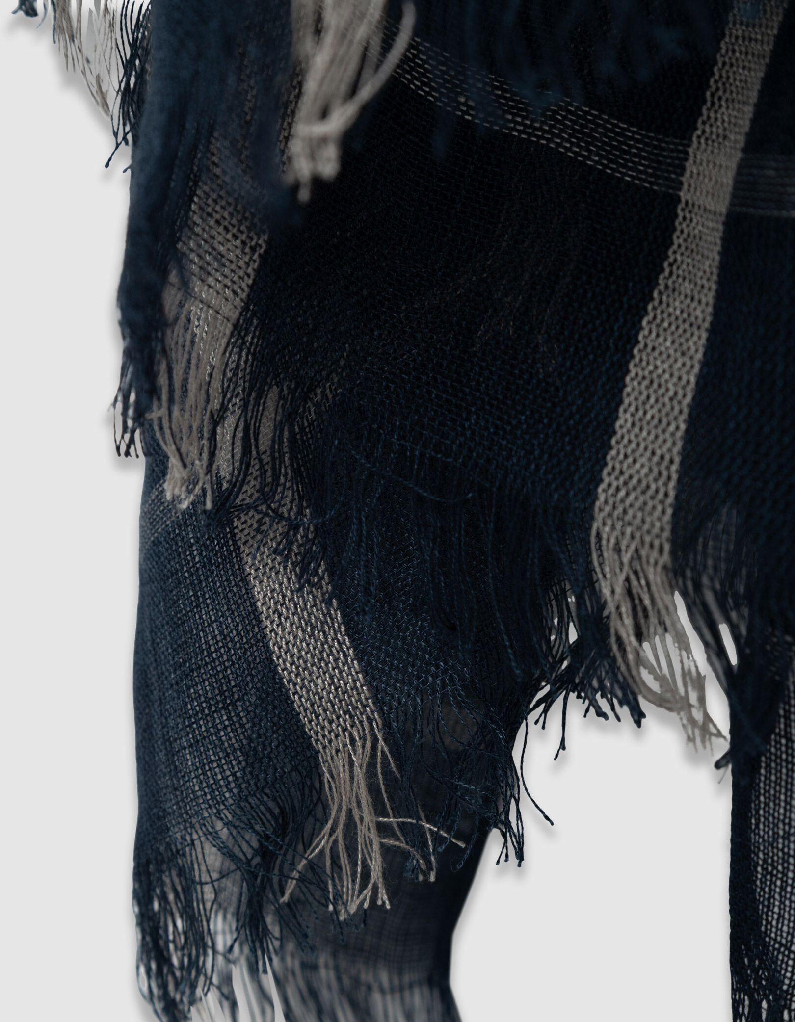 Foulard marine motif carreaux Homme