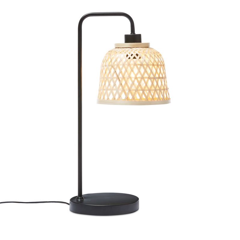 Cairo Natural & Black Table Light