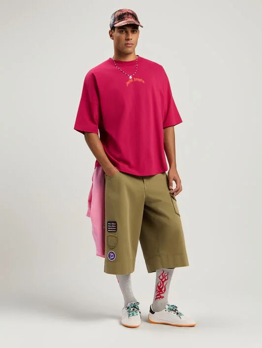 Back Curved Logo Over T-Shirt