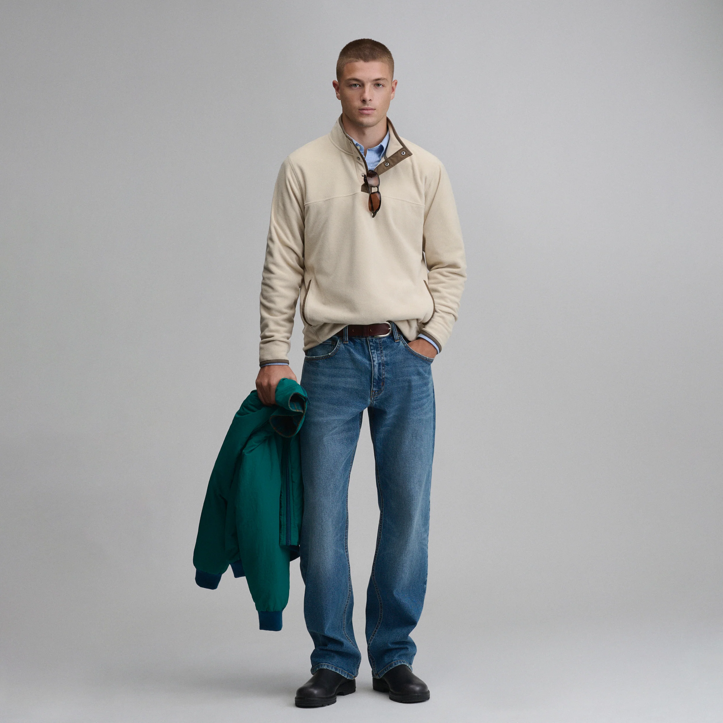 Men's Chutes Fleece Snap Mock Pullover