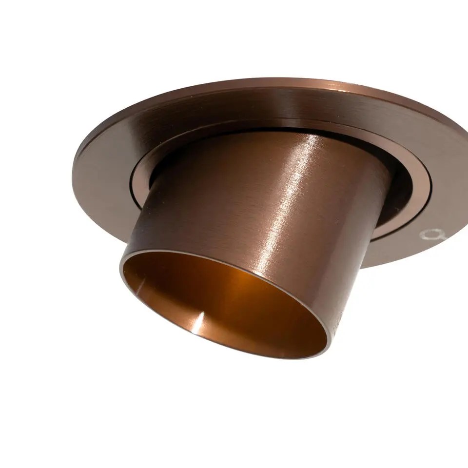 Qazqa inbouwspot installa bronskleurig gu10