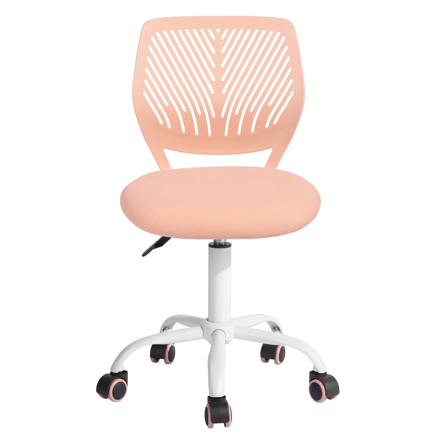 HomyLin Armless Swivel Kids Desk Chair with Mesh Padded Seating