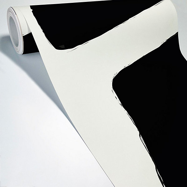 Papier peint panoramique - Elémentaire - Noir - intissé : 150g/m² - 5 lés : 240x270cm