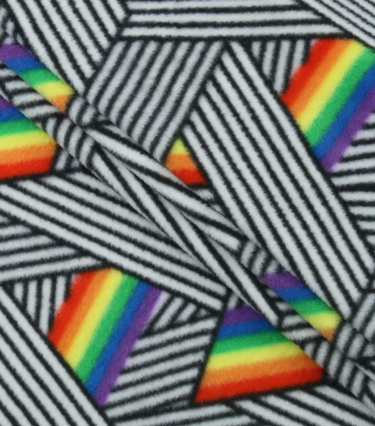 Pride Crossed Lines Anti Pill Fleece Fabric