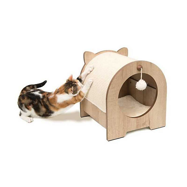 Meuble a griffer Vesper Minou 36 x 36.5 x 40.5 cm Marron clair