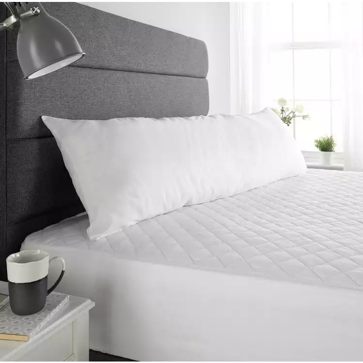 Downland 5ft Bolster Medium Firm Pillow with Pillowcase