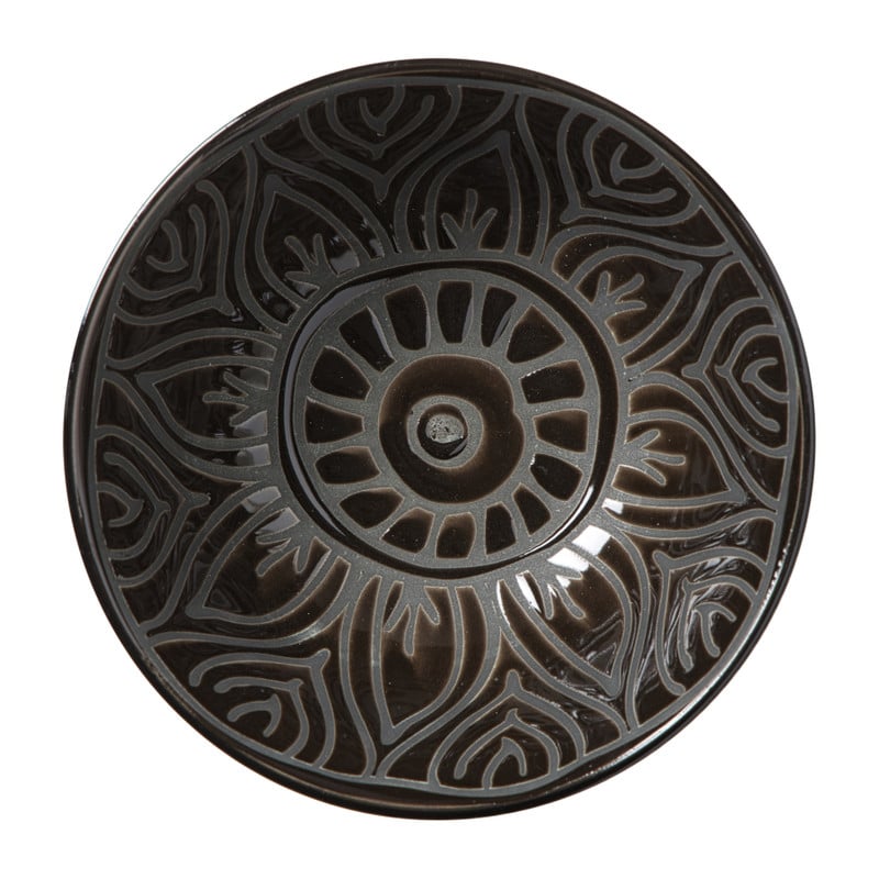 Schaaltje Amy groot - geel/blauw - &Oslash;15.5x7 cm