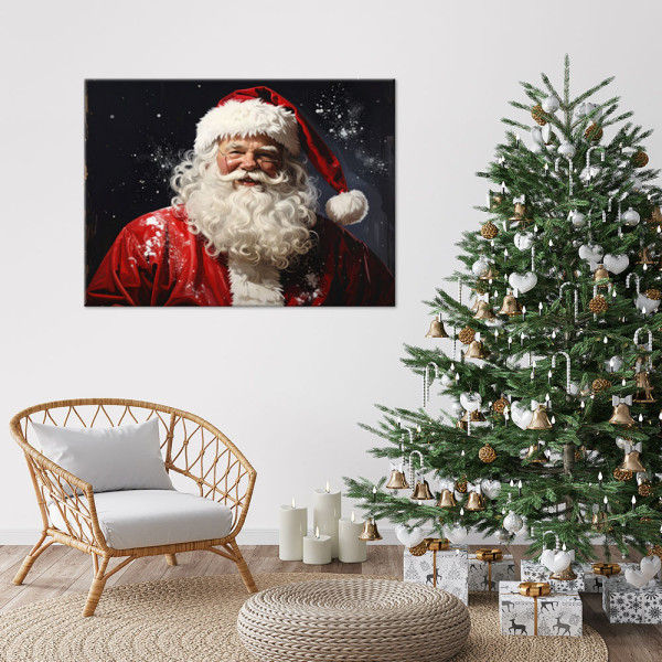 Obraz do salonu kuchni biura, Święty mikołaj 30x20