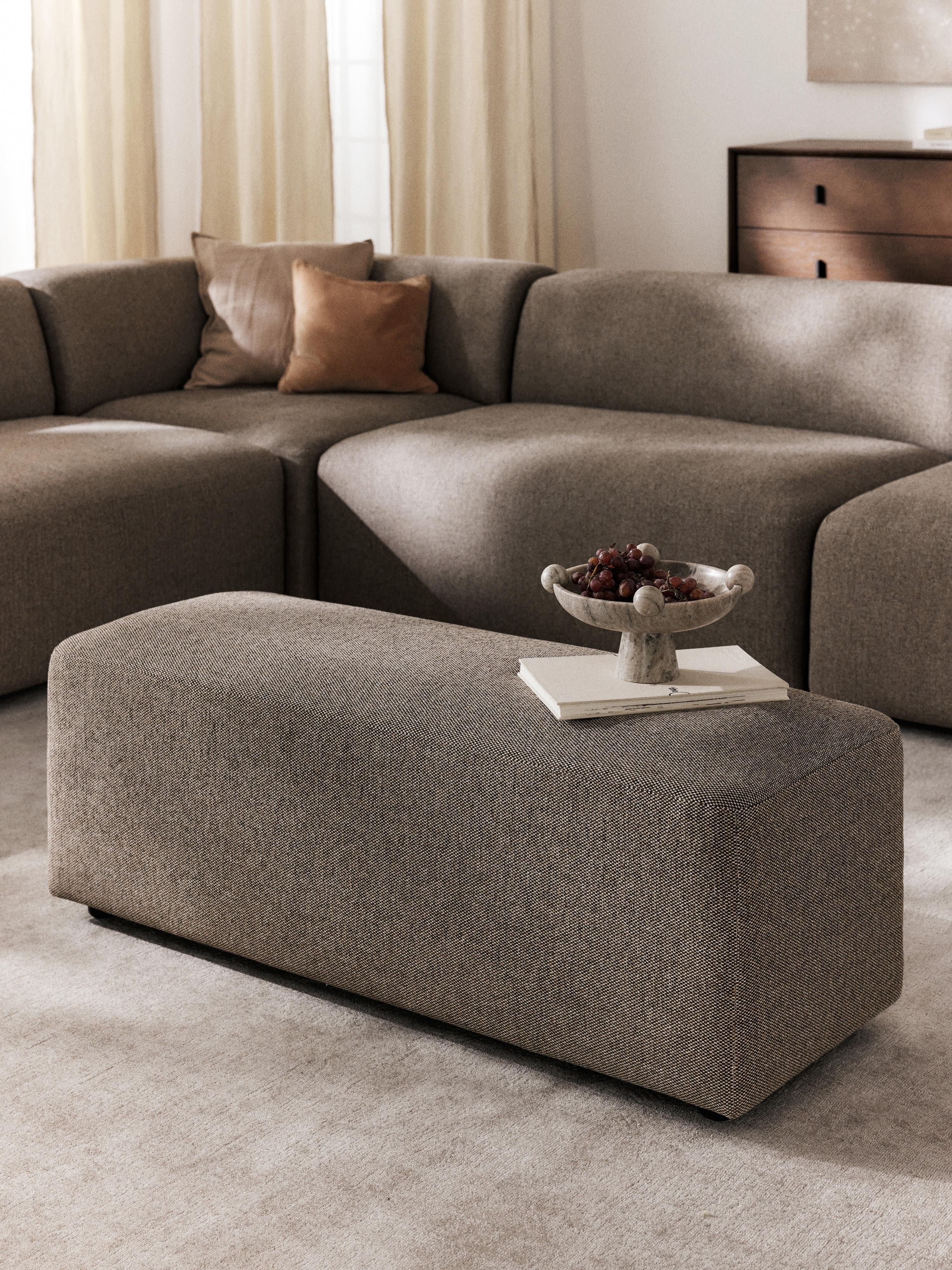 XL Sofa-Hocker Melva, B 116 x T 42 cm