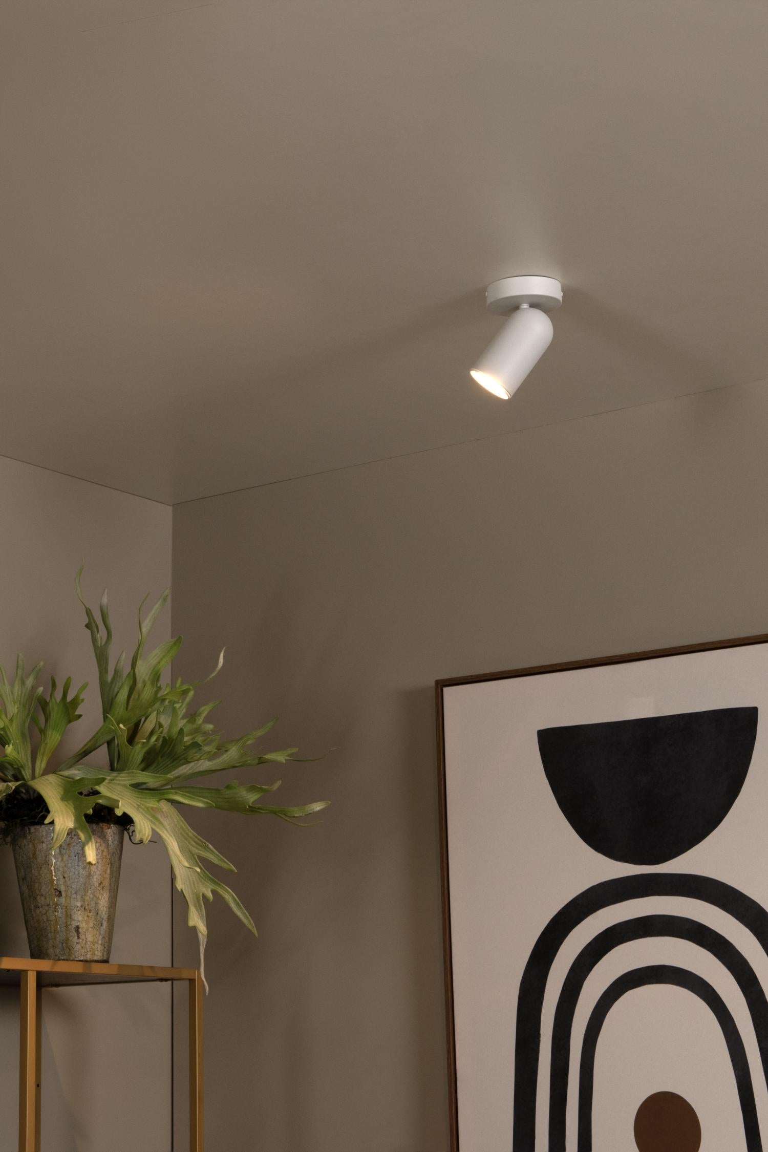 Lucide plafondspot PUNCH - 1xGU10 - Wit