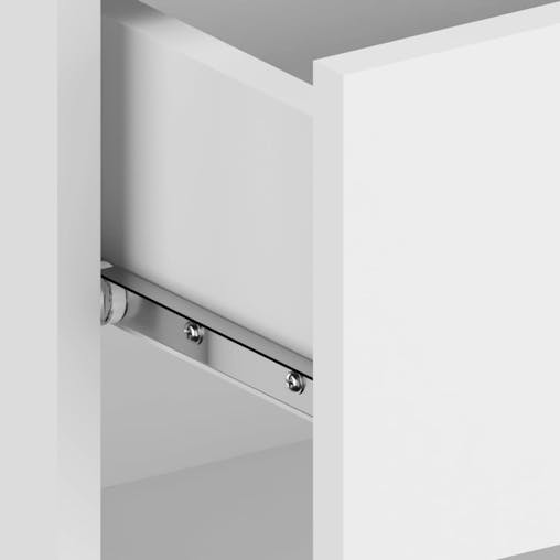 NNEVL Wall-mounted Bedside Cabinets 2 pcs High Gloss White