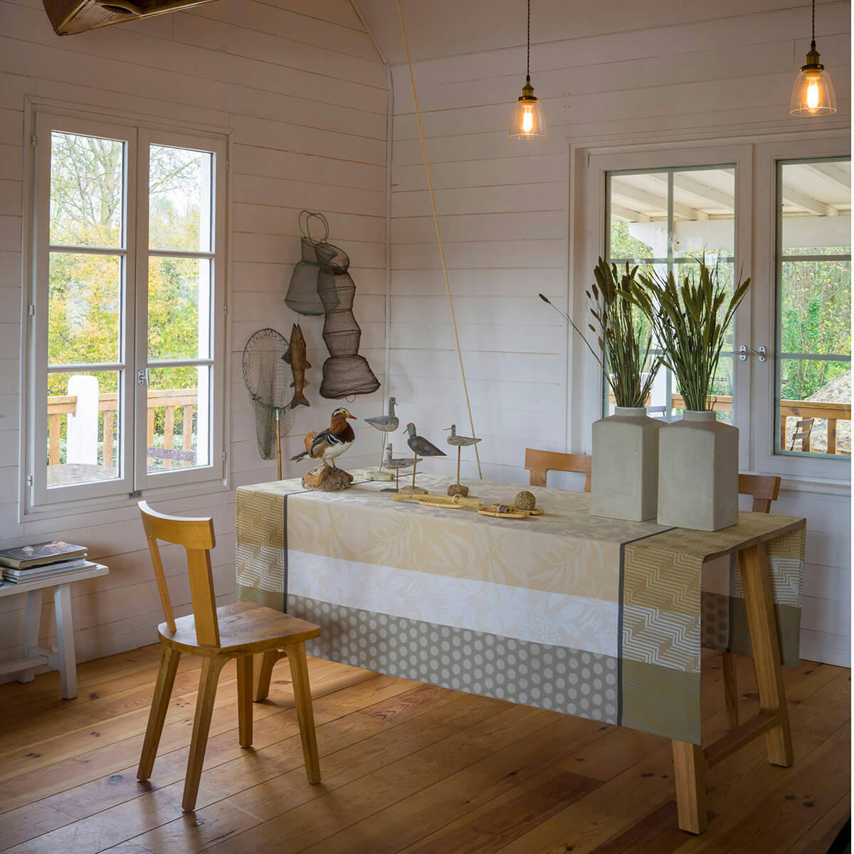 NATURE URBAINE - Nappe en coton chene 175 x 250