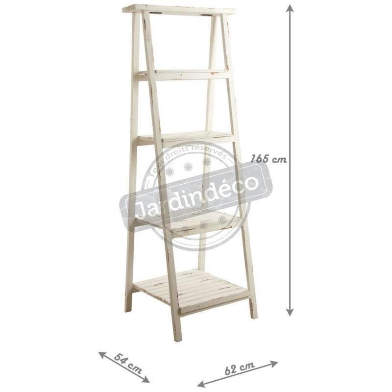 - Etagère pliante en bois vieilli