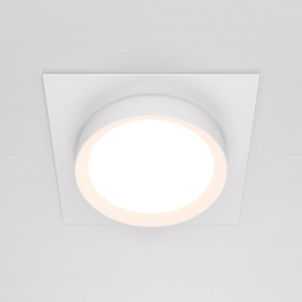 Oprawa wpuszczana kwadratowa biała 11cm HOOP 1xGX53x15W IP20 Maytoni