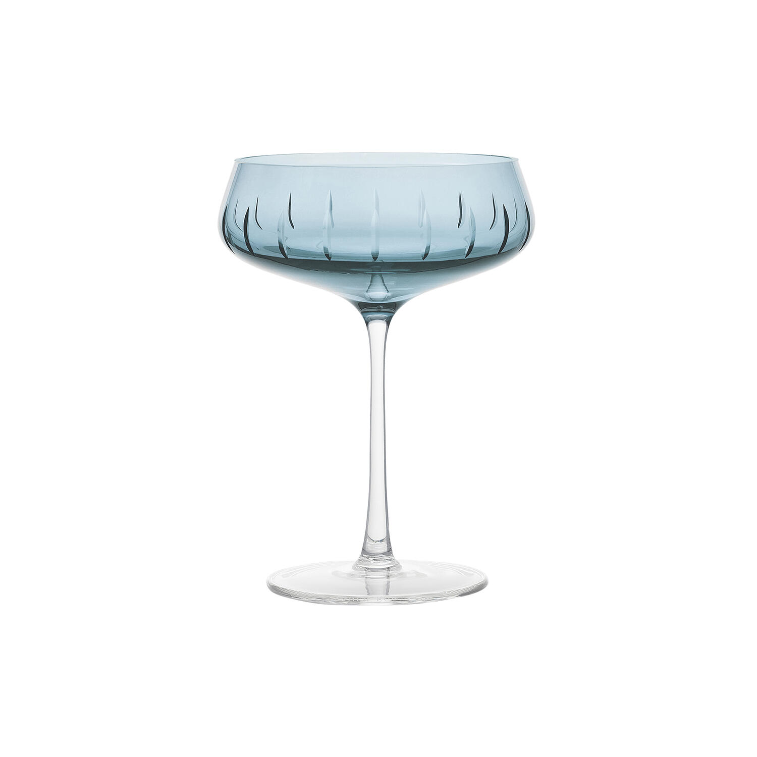 Champagne Coupe Single Cut, blue