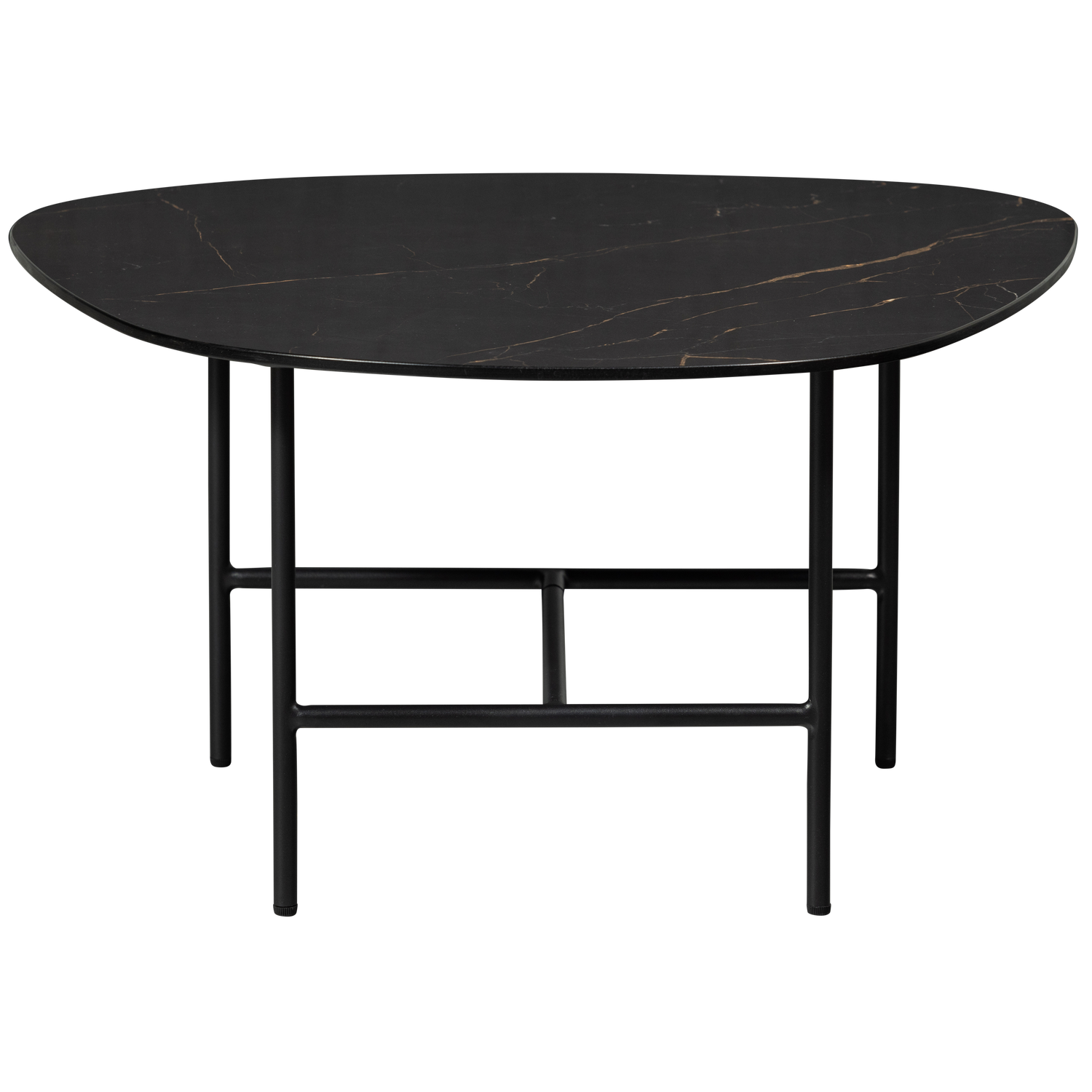 WOOOD salontafel Vajen - Marmeren Look - Zwart - 38x70x70