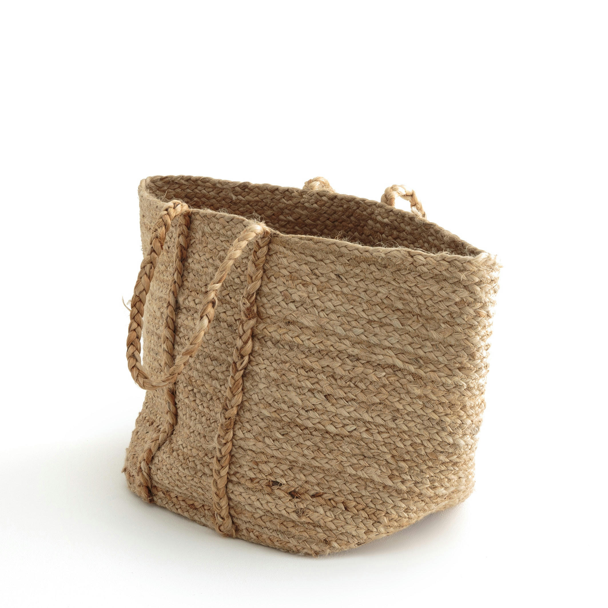 Panier souple en jute naturelle, NATURALLE