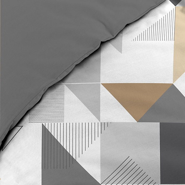 Housse de couette 240x220   2 taies TRIGONE microfibre