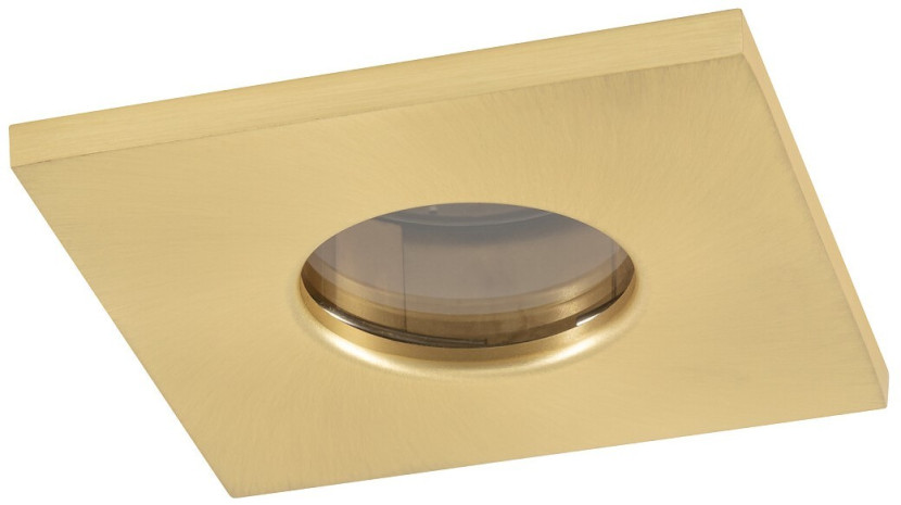 Oprawa podtynkowa BAHIA złota 1xGU10 IP44 nowoczesna aluminiowo-szklana