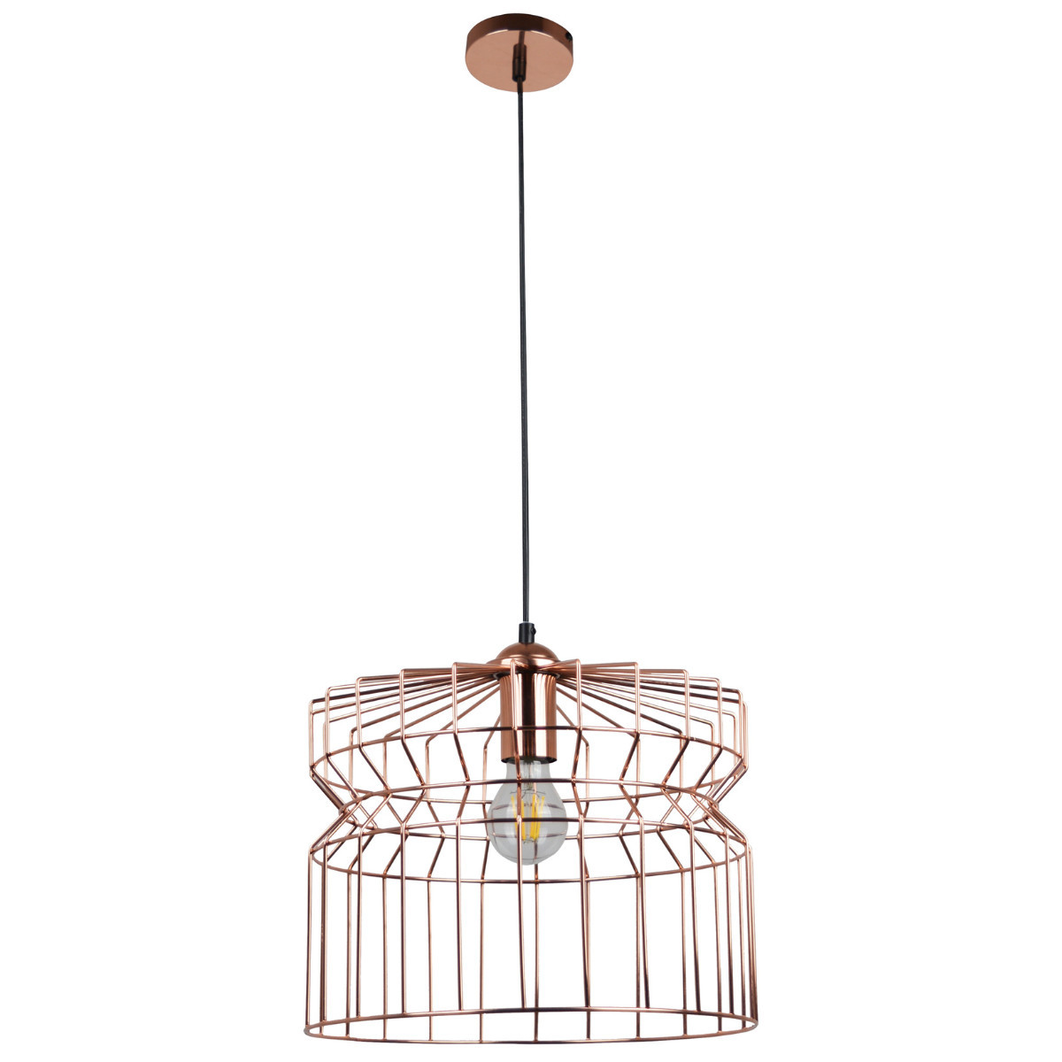 Lampa wisząca złota LAGOS1xE27x20W wym: 120x33x33 cm Polux