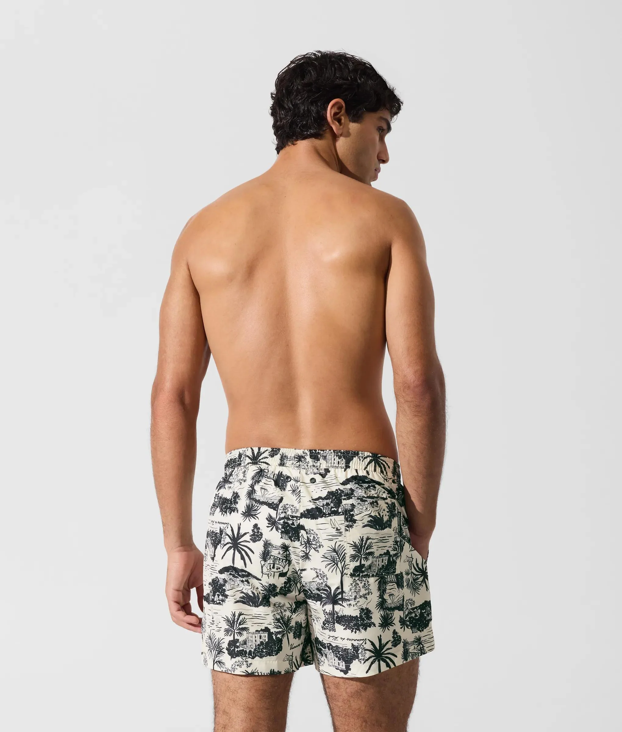 Short de surf imprimé sur toute la surface