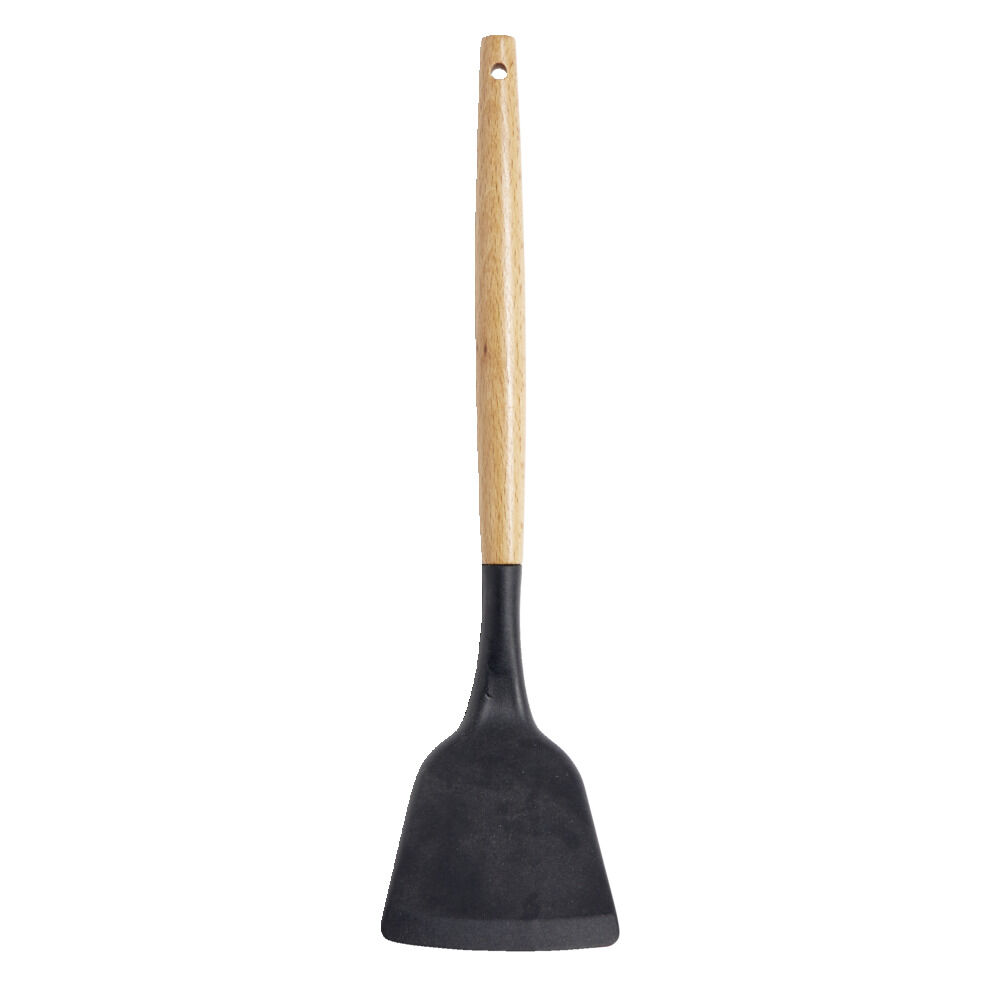 Spatule de cuisine en silicone avec manche en bois L.31cm
