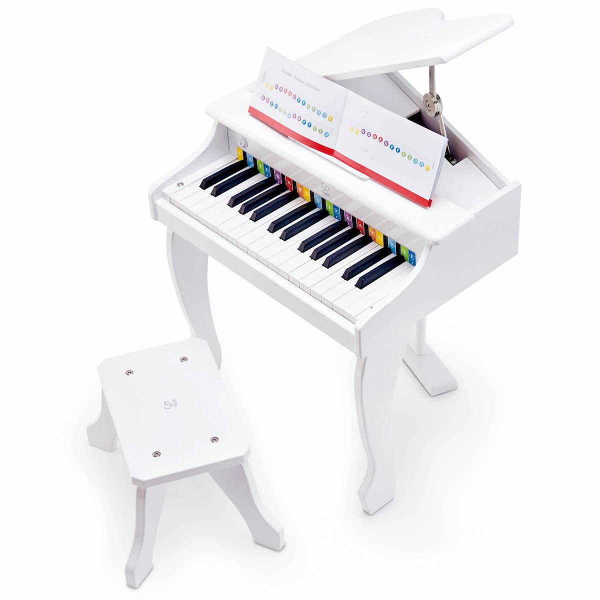 - Piano à queue électronique Deluxe blanc