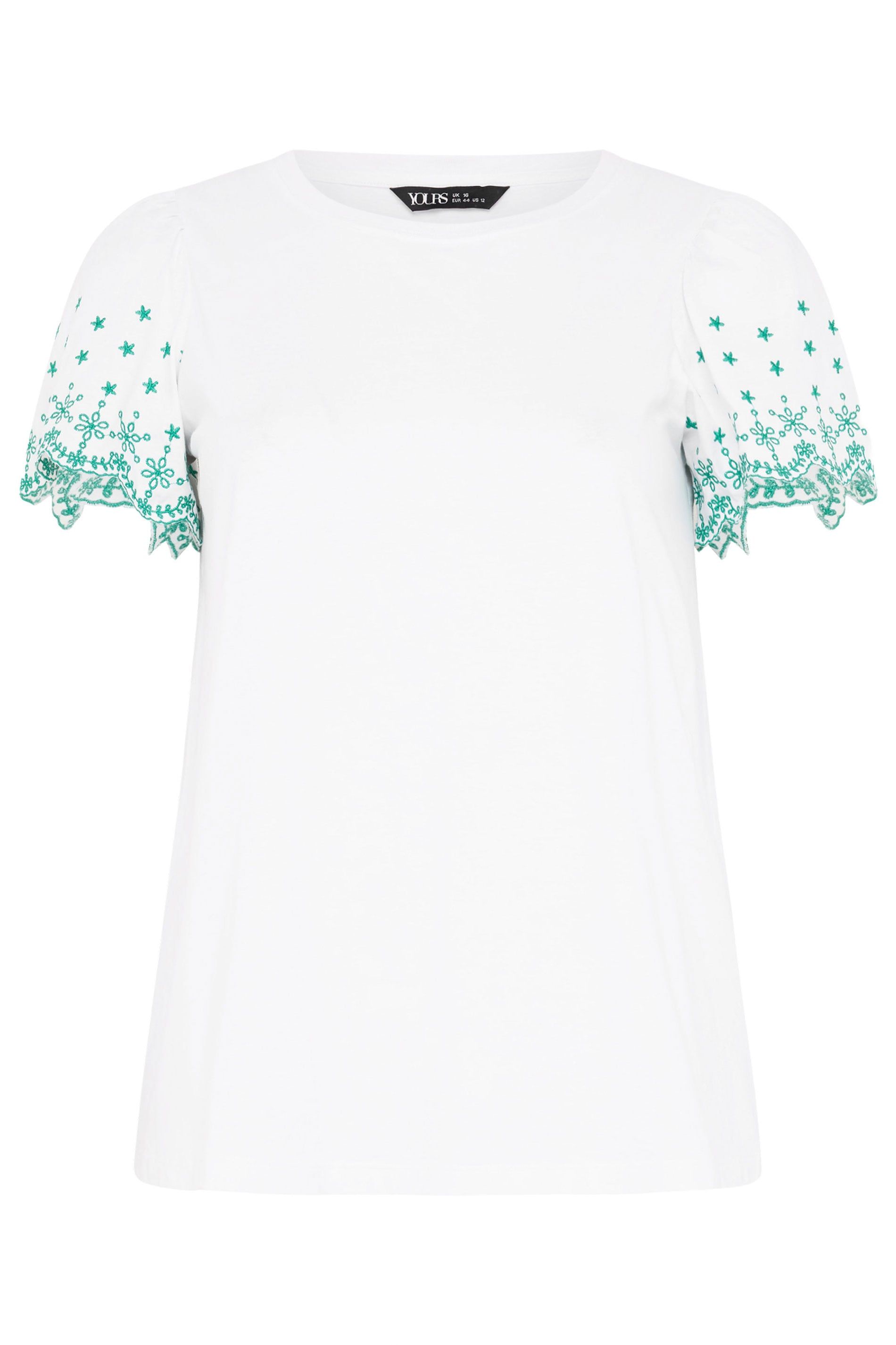 Yours Embroidered Sleeve T-Shirt