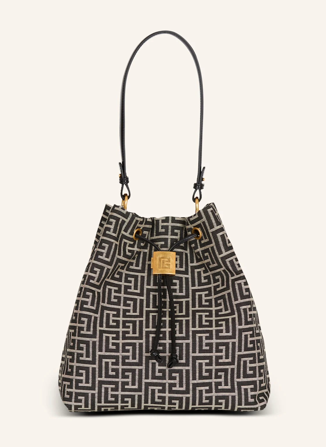 BALMAIN Rucksack Pulse aus Monogramm-Jacquard