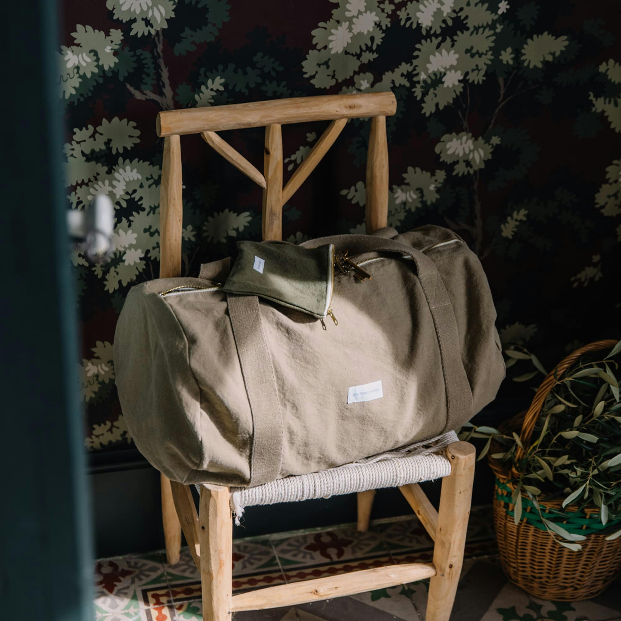 - Sac bowling en toile de coton bio vert tilleul