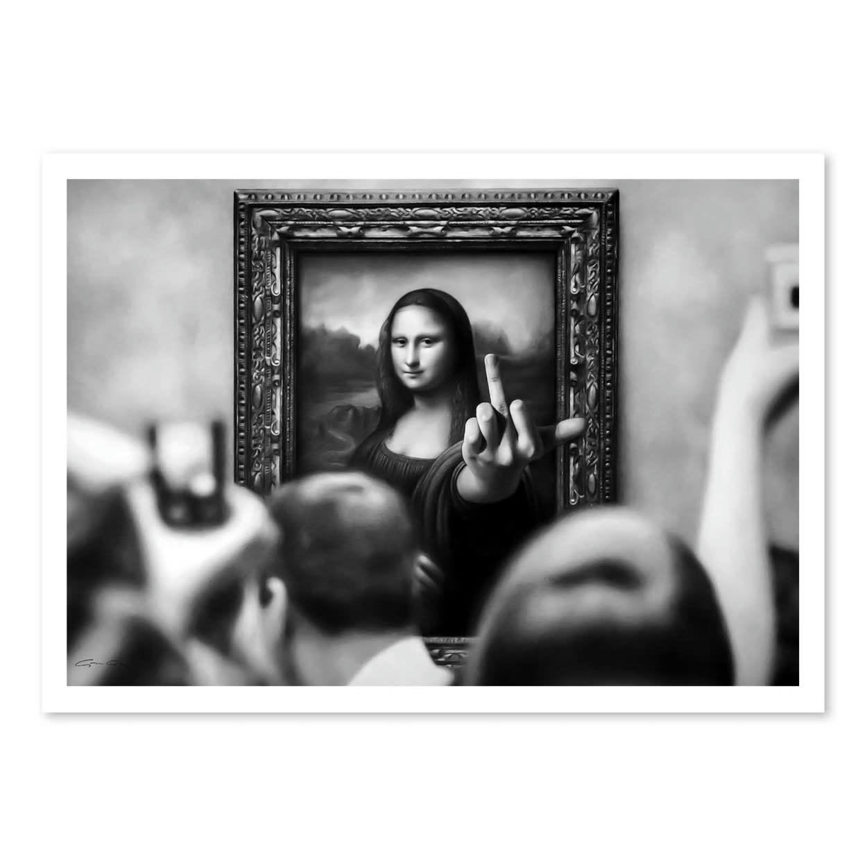 ALEXANDRE GRANGER - MONA FED UP - ALEXANDRE GRANGER - Affiche d'art 50 x 70 cm