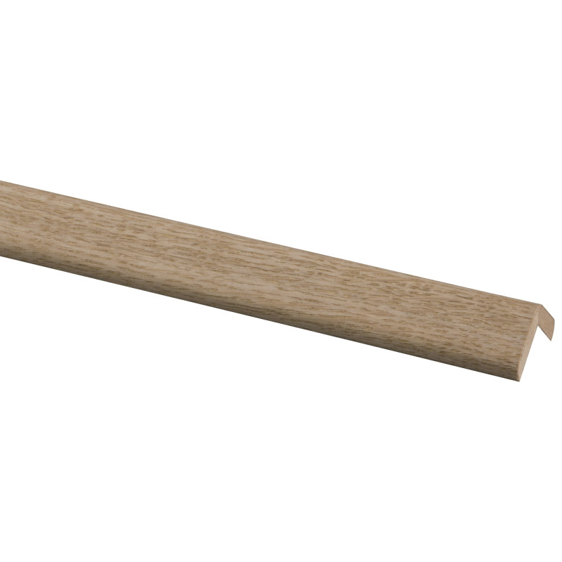 Profilé d'angle en MDF placage chêne 240 x 2 x 2 cm