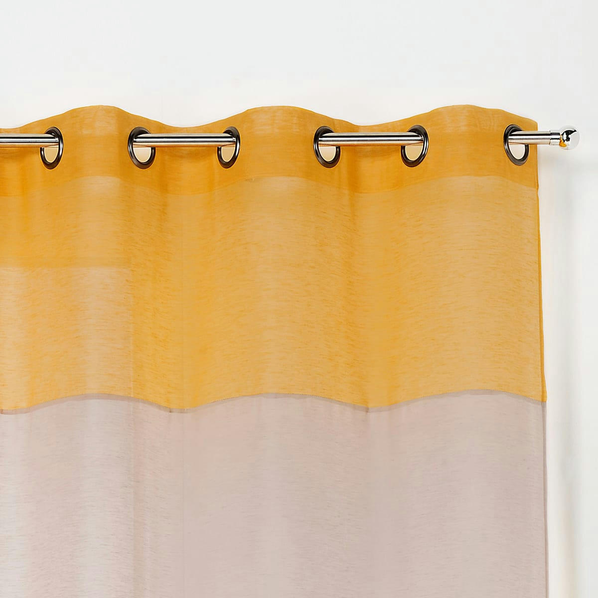 - Voilage dépolluant et innovant polyester jaune 145x260 cm