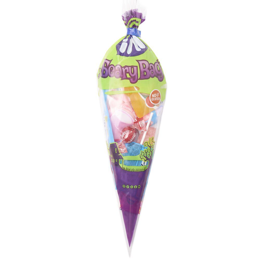 Bonbon Fini Halloween cône surprise 67g confiseries assorties