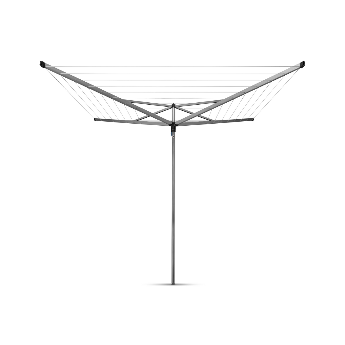 Brabantia Droogmolen Essential, 40 meter met bodemhuls, doorsnede 35 mm - Metallic Grey