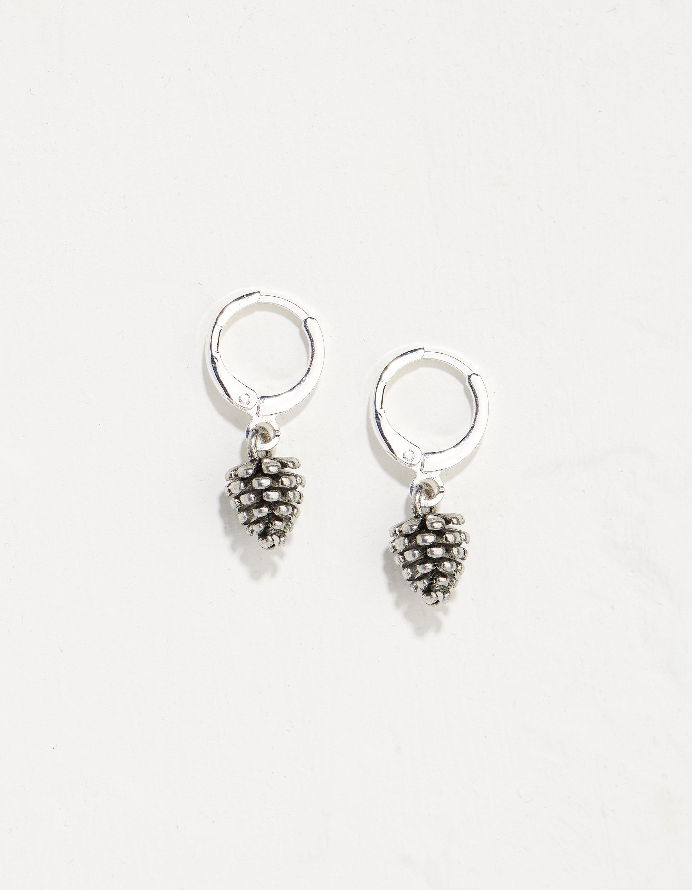 Pine Cone Drop Earrings