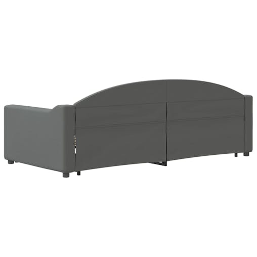 NNEVL Daybed with Trundle Dark Grey 90x190 cm Fabric