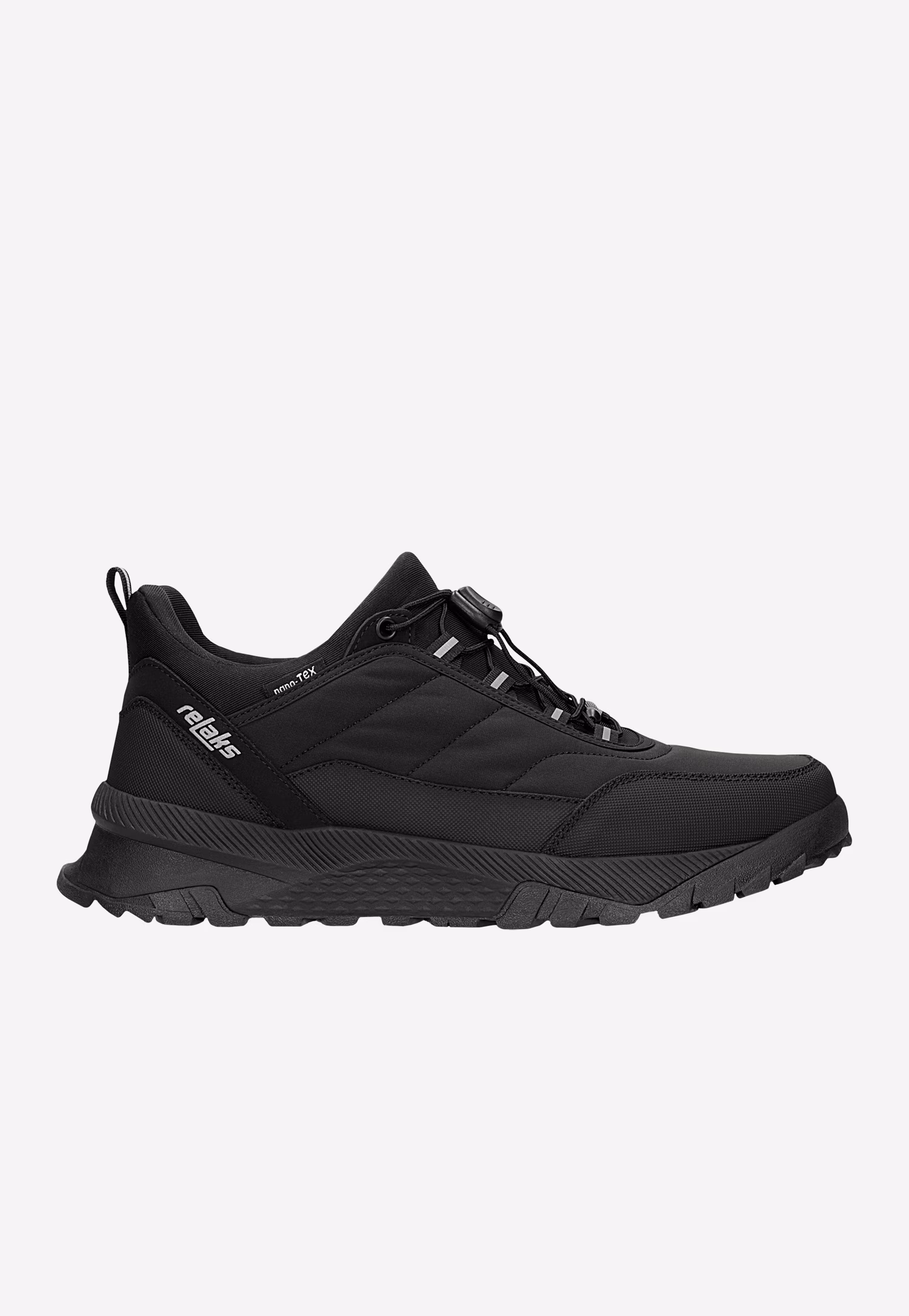 Czarne sneakersy RELAKS z membraną nano-TEX™