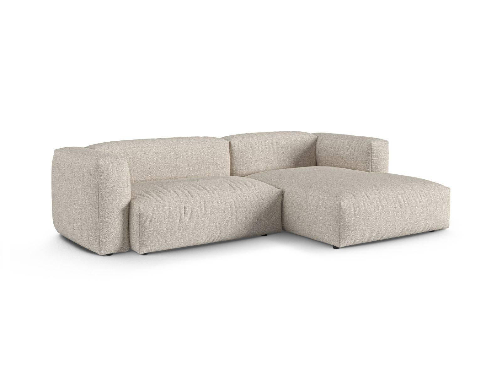 Modulaire hoekbank Martina rechts bouclé