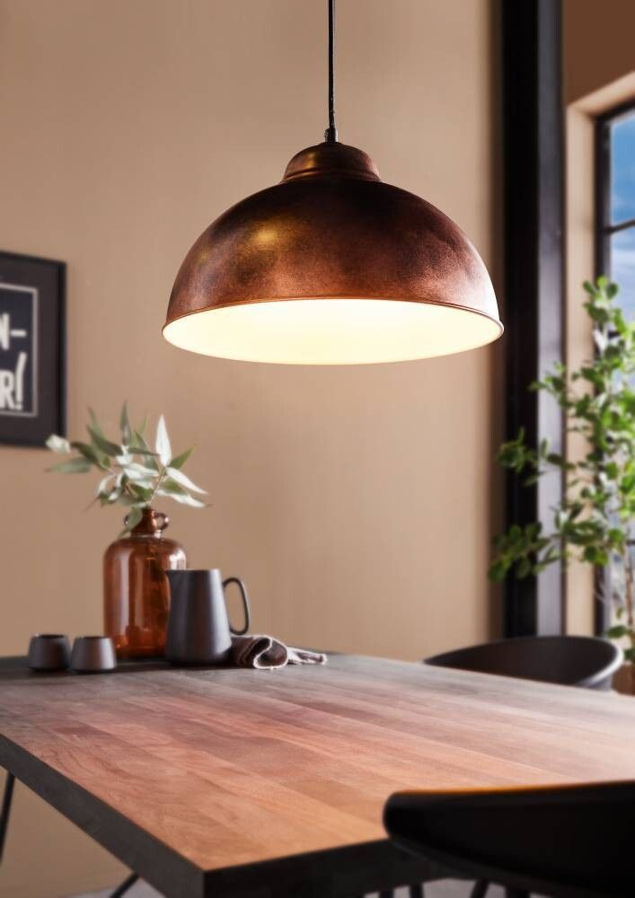 TAKLAMPE EGLO TRURO E27 37CM KOBBER