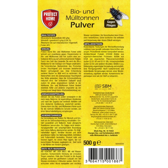 Biozid »Natria«, Schützt vor:maden/fliegen, 500 g