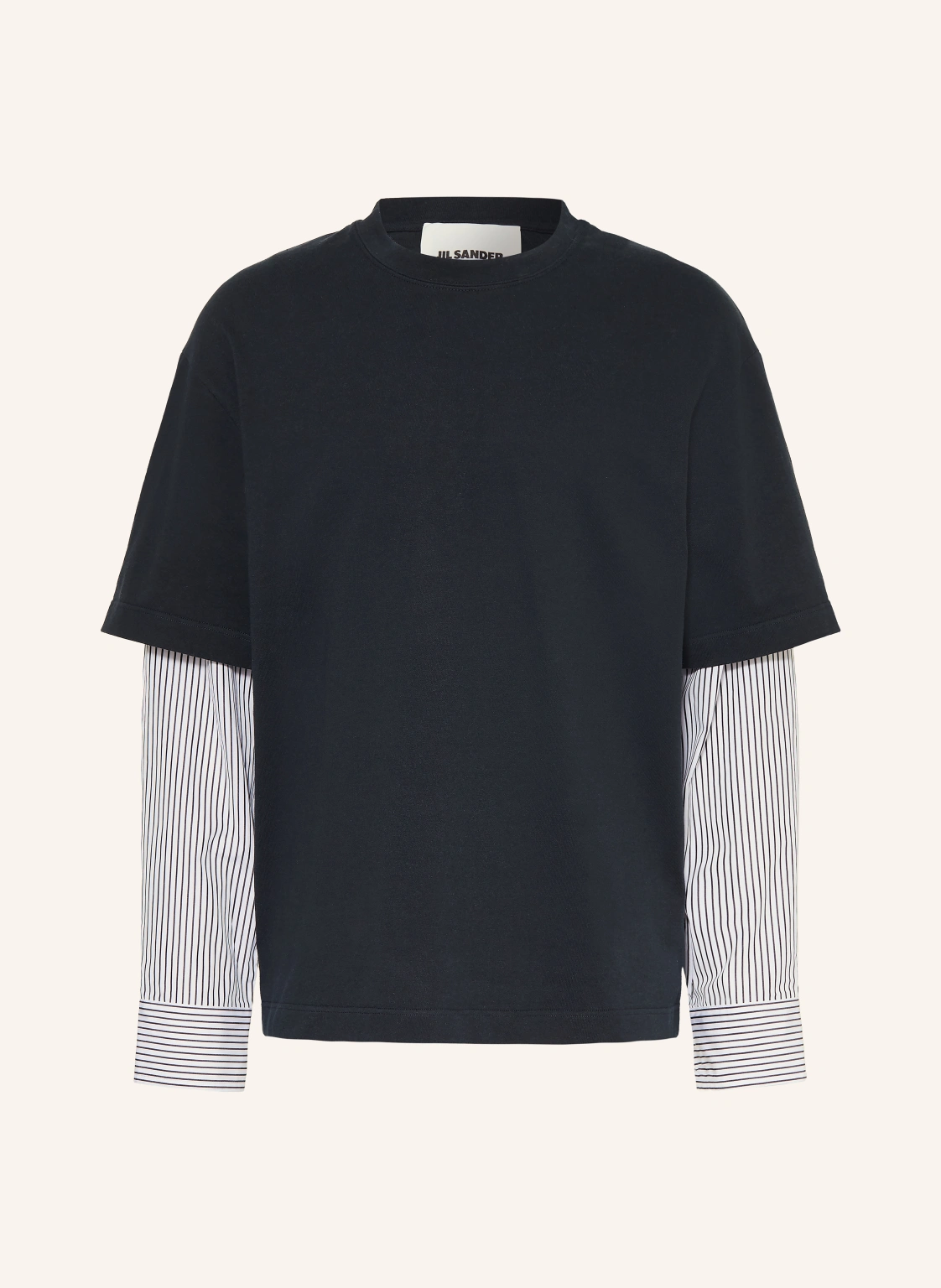 JIL SANDER Longsleeve im Materialmix