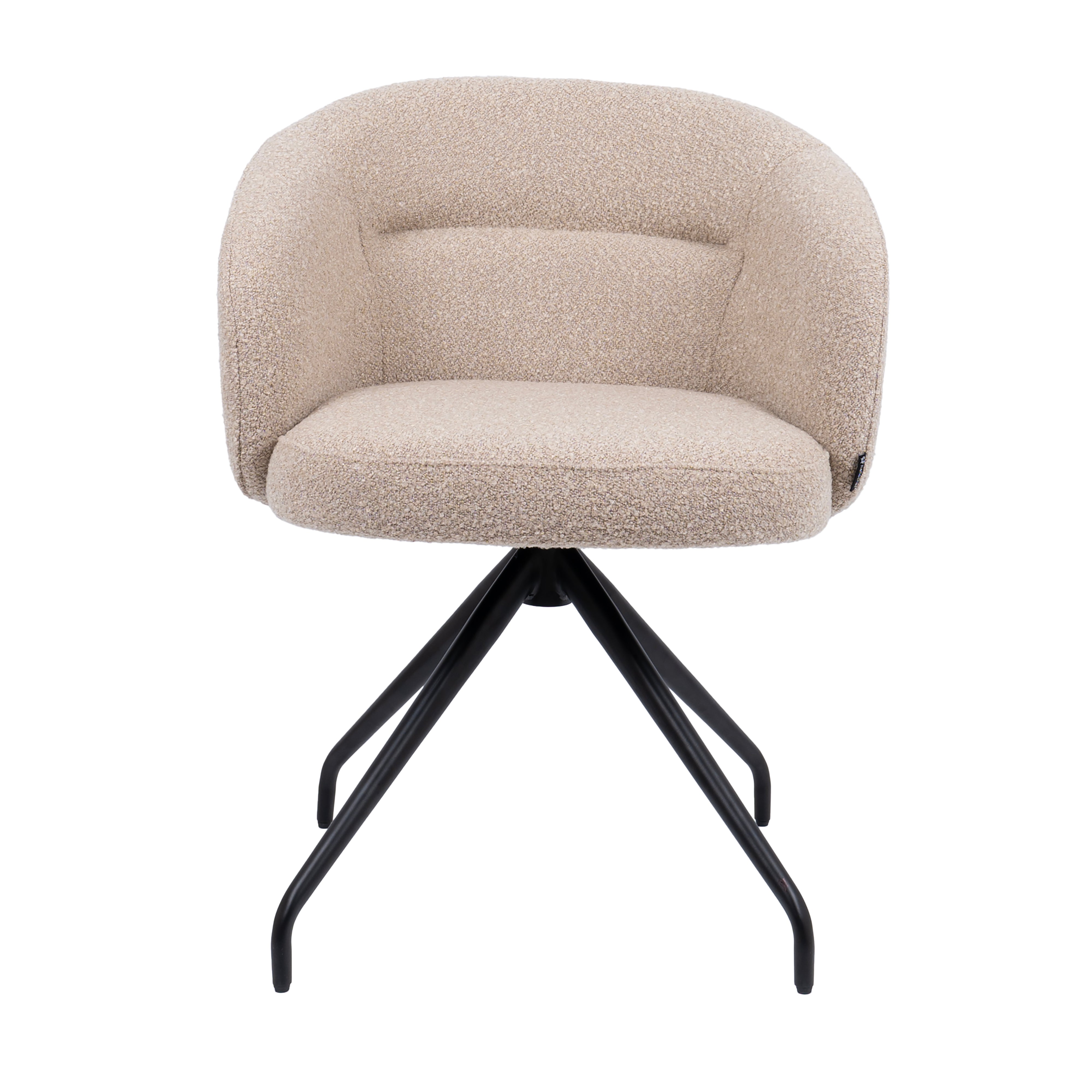 HelloChair eetkamerstoel HC06 Suskin - spinpoot black - cloud beige