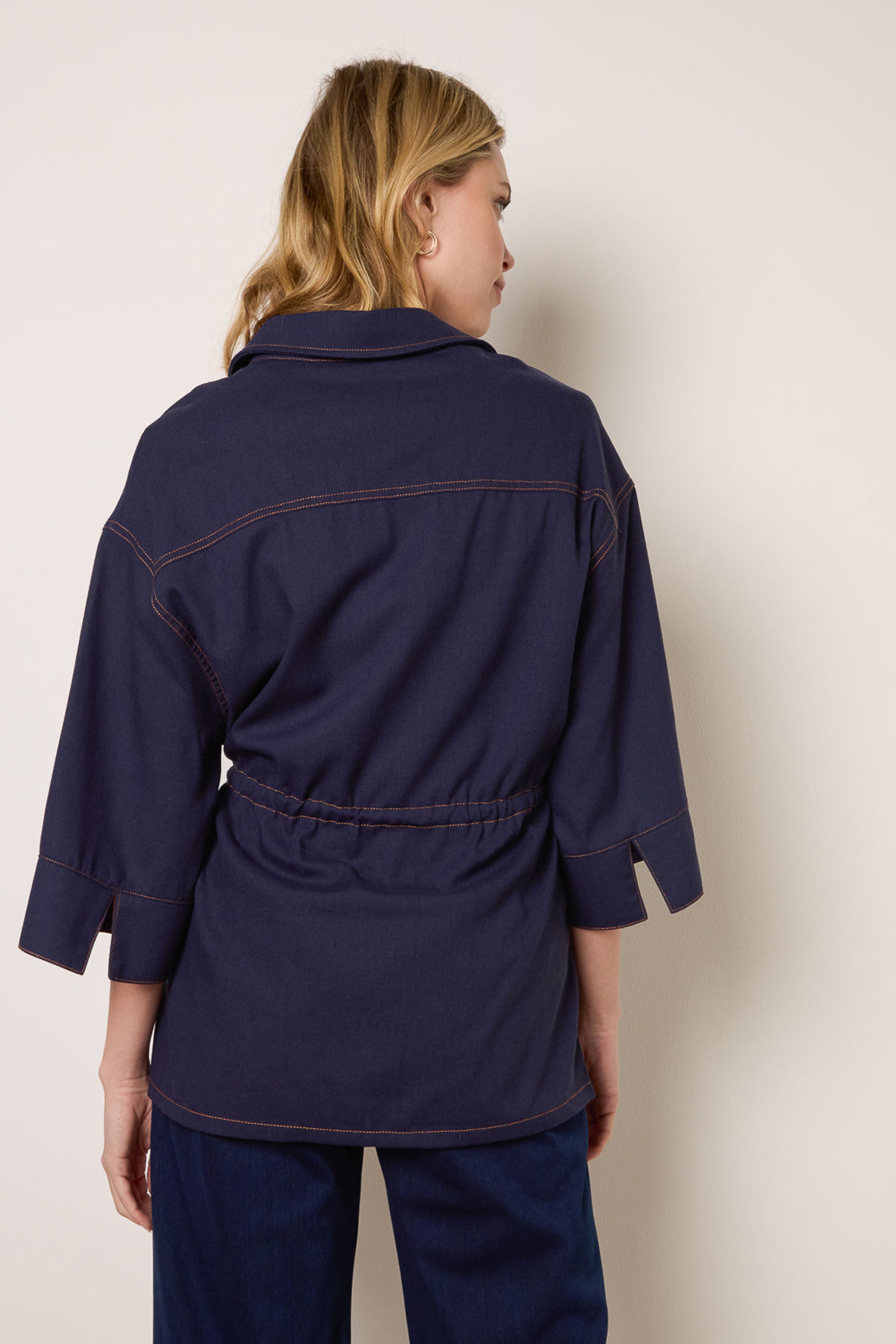 Blue Vanilla Navy Denim Shirt Jacket