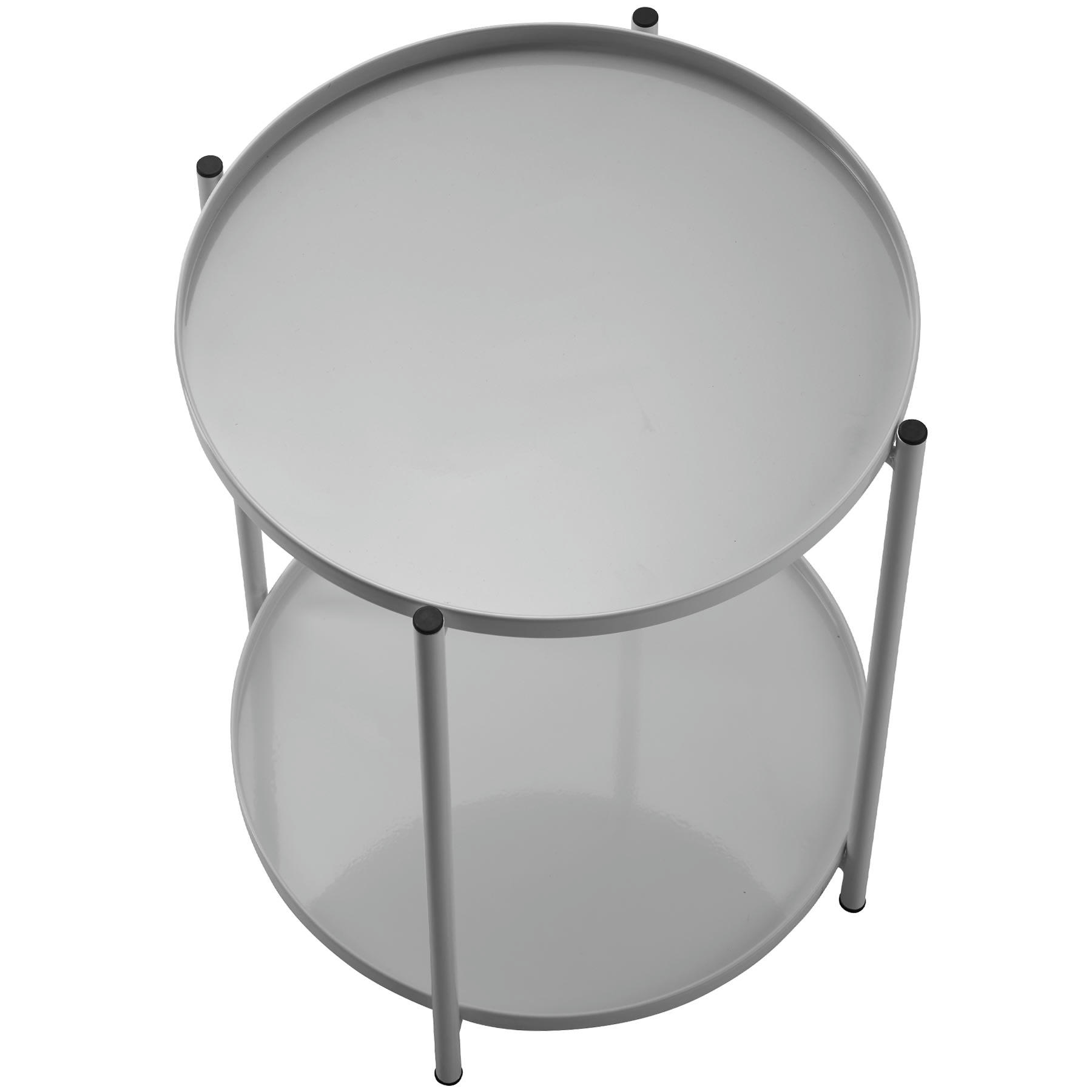 - Table d'appoint en Acier gris