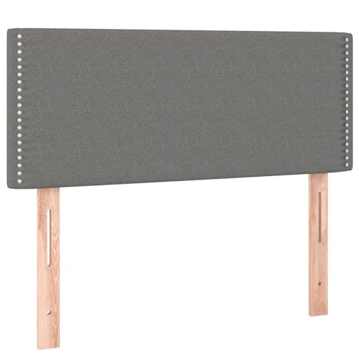 NNEVL Headboard Dark Grey 100x5x78/88 cm Fabric