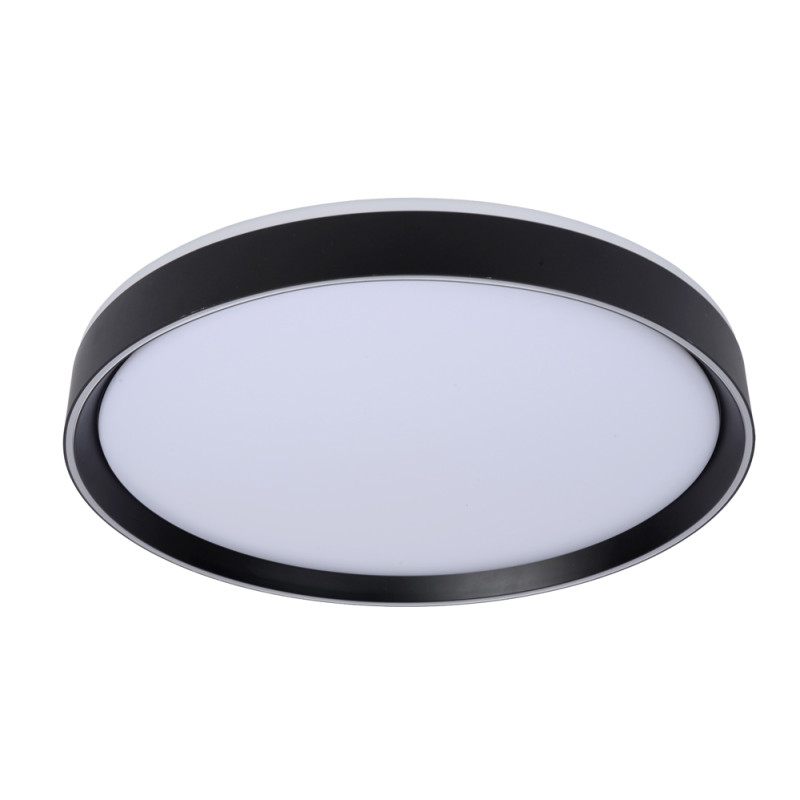 Plafonnier LED Nuria noir Ø 50 cm 2880 lm 36 W LUCIDE