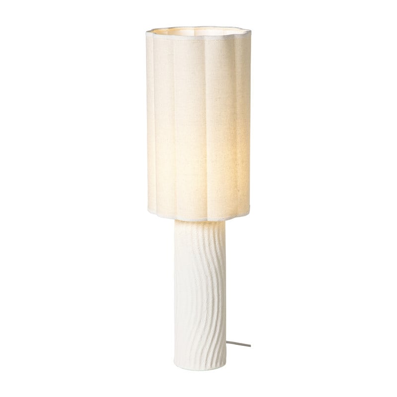 Lampvoet met kap - beige - &Oslash;20x65 cm