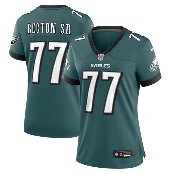 Mekhi Becton Sr. Philadelphia Eagles Nike Women's Game Jersey - Midnight Green